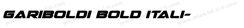 gariboldi bold itali字体转换
